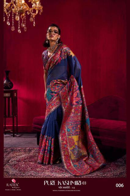 Rajtex pure kashmiri 003 Saree wholesalers in Mumbai for boutique